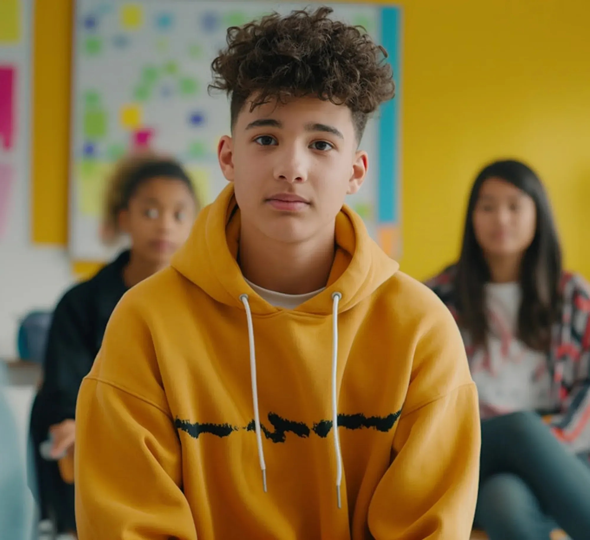 Boy looking at camera